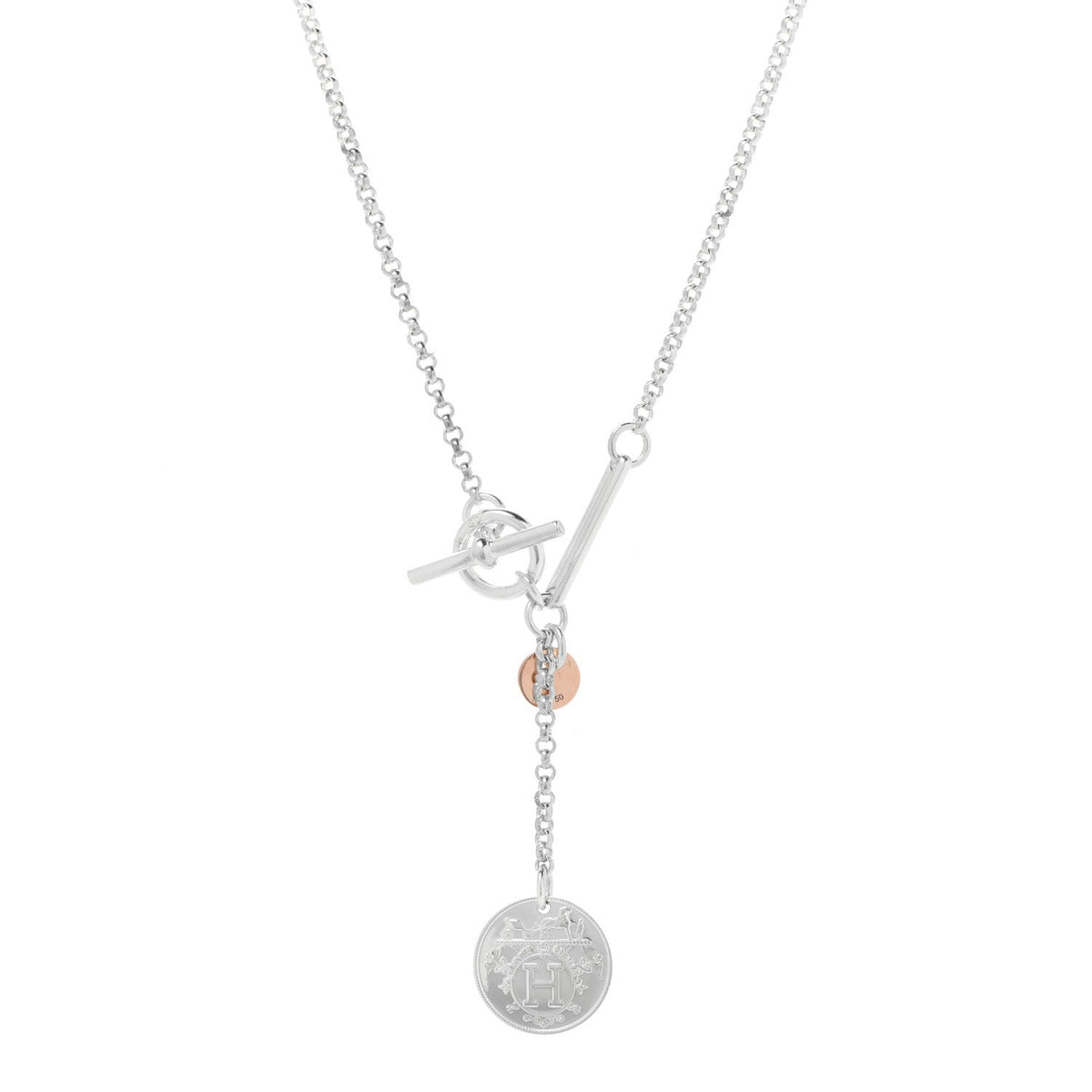 Hermes Ex-Libris Pendant Silver